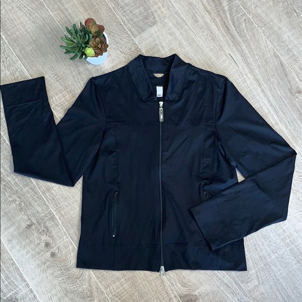 NWT FAL JEFFREY GRUBB FASION ACTIVE LAB Black Full Zip Workout Jacket Women's